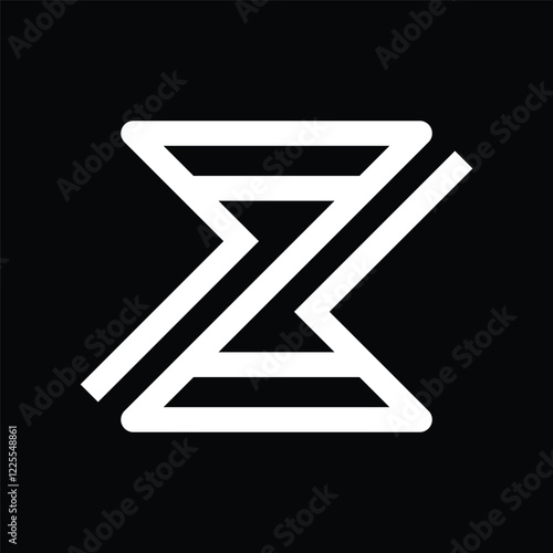  Creative simple logo design letter Z.