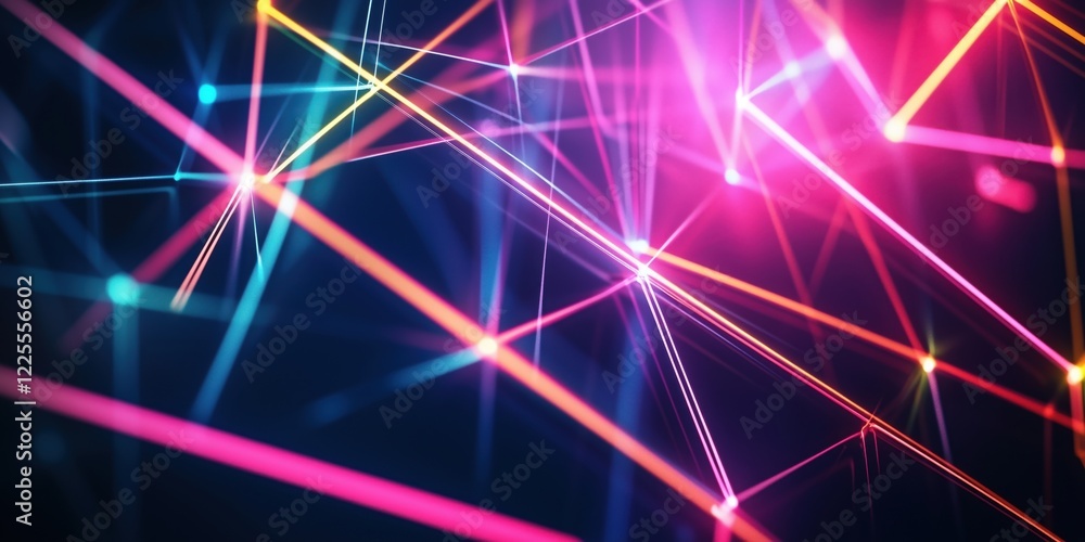 Vibrant Abstract Light Trails in Neon Colors Creating Dynamic Patterns and Depth Vibrant Abstract Light Trails in Neon Colors Creating Dynamic Patterns and Depth