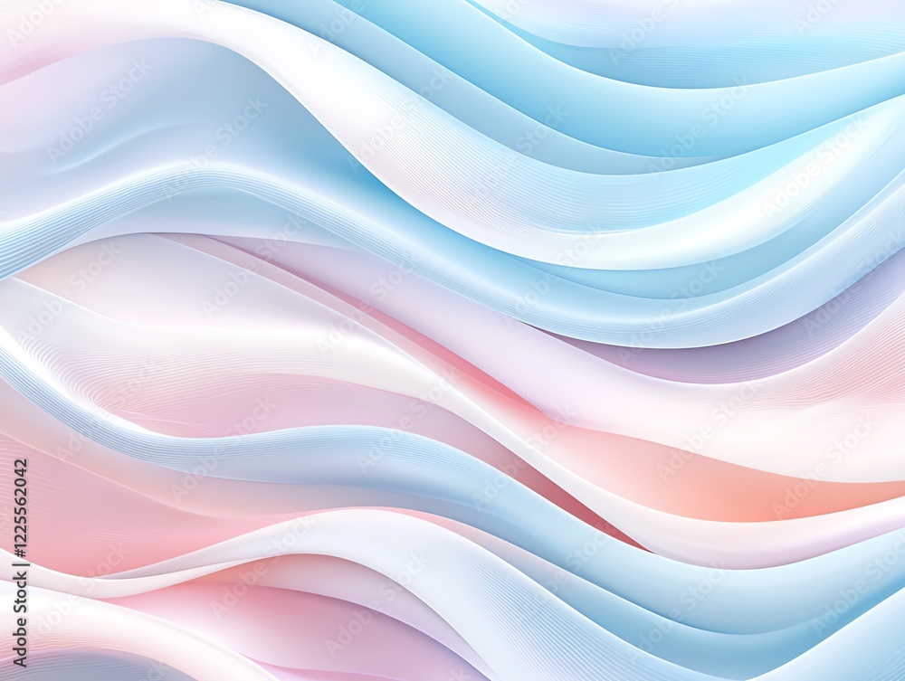 A serene abstract design featuring flowing waves of soft pastel colors, creating a calming and harmonious visual effect suitable for backgrounds and digital art. A serene abstract design featuring flowing waves of soft pastel colors, creating a calming and harmonious visual effect suitable for backgrounds and digital art.