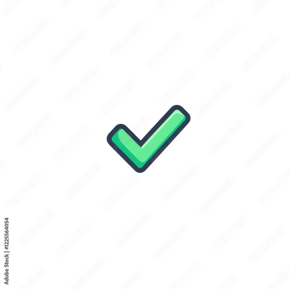 A simple vector icon of an all-green checkmark in the shape of a circle, on a white background, transparent, alpha background png A simple vector icon of an all-green checkmark in the shape of a circle, on a white background, transparent, alpha background png