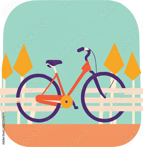 The bicycle lock with garden