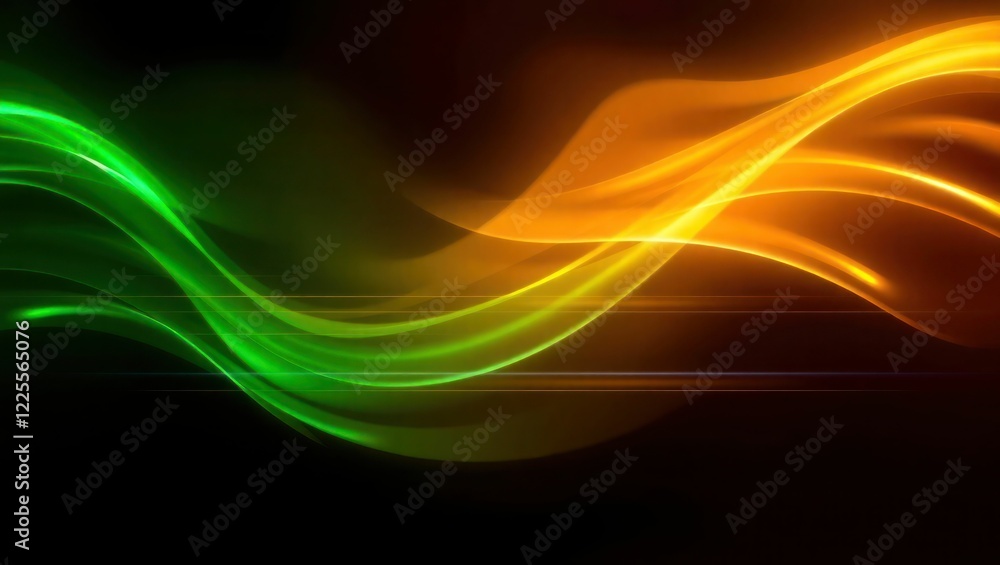 Obraz premium yellow green light effect