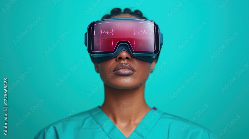 Medical Professional Using Virtual Reality Headset for Innovative Healthcare Solutions Medical Professional Using Virtual Reality Headset for Innovative Healthcare Solutions