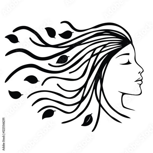  Face with Wind-Blown Hair - Elegant Motion Minimalism
Adobe Illustrator Artwork