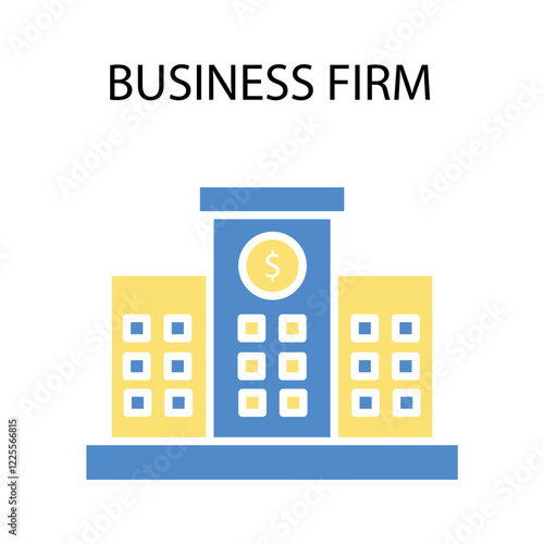 Business Firm icon. vector.Editable stroke.linear style sign for use web design,logo.Symbol illustration.