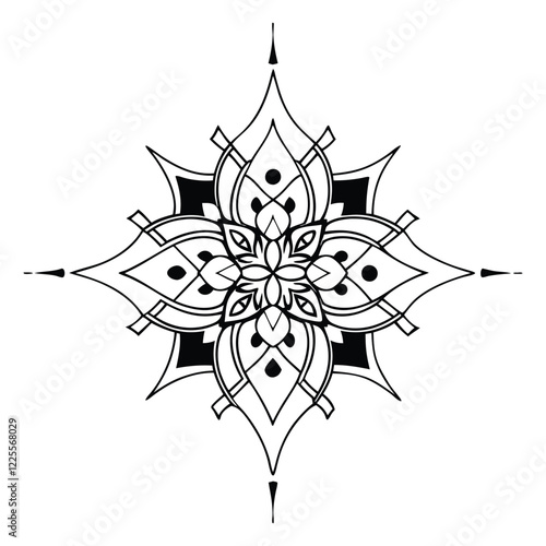 Intricate Mandala - Floral Elements
An ornate mandala with blooming floral patterns, swirling vines, and delicate leaves in an intricate fine-line design.
Adobe Illustrator Artwork