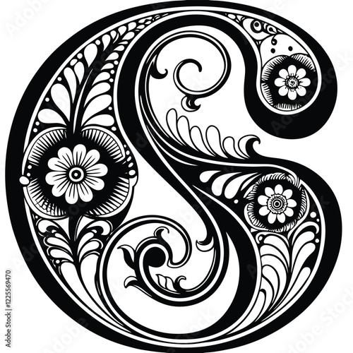 Floral Letter S
An elegant uppercase letter S beautifully adorned with swirling floral vines, intricate botanical patterns, and fine line details.
Adobe Illustrator Artwork