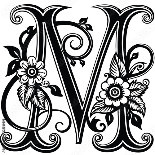 Floral Letter M
An ornate uppercase letter M wrapped in hand-drawn flowers and botanical swirls, creating a beautiful decorative design.
Adobe Illustrator Artwork