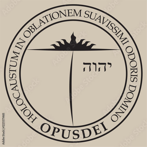 Opus Dei logo vector CMYK ready to print