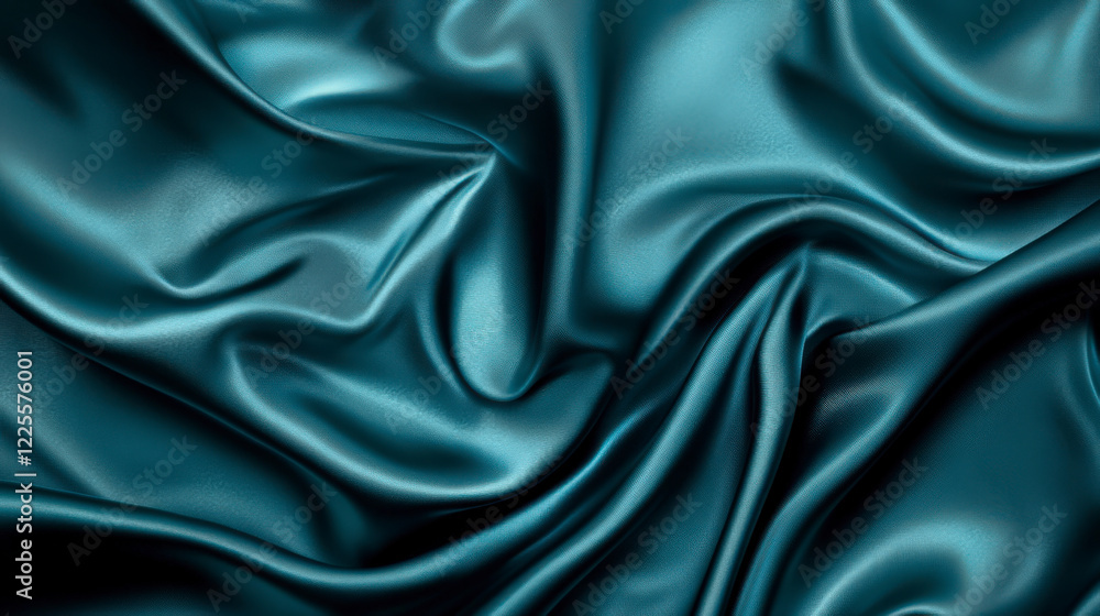 Fototapeta premium Teal Ocean Texture on Plain Background
