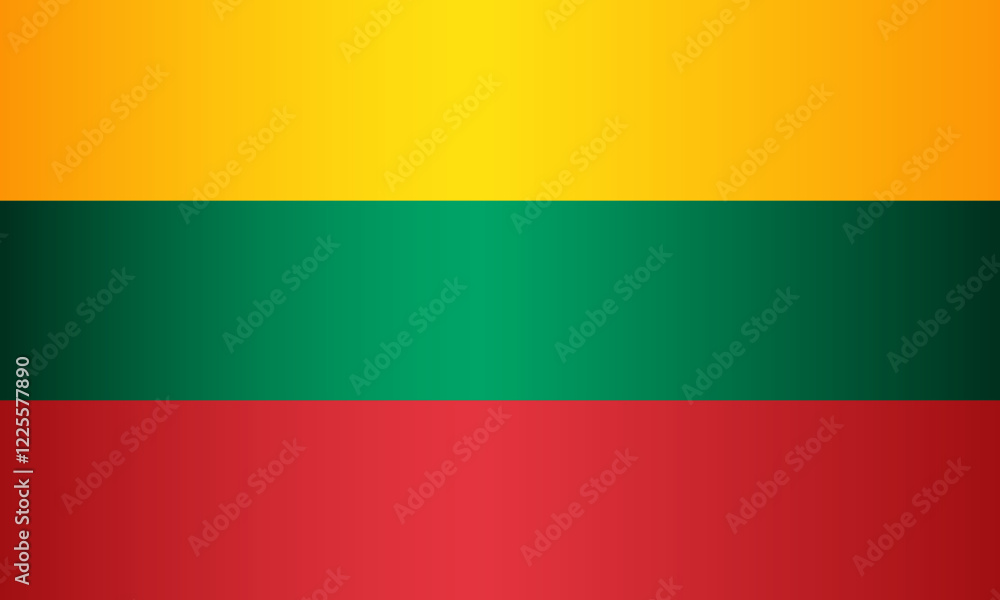 National Flag of the Republic of Lithuania. Vector element National Flag of the Republic of Lithuania. Vector element