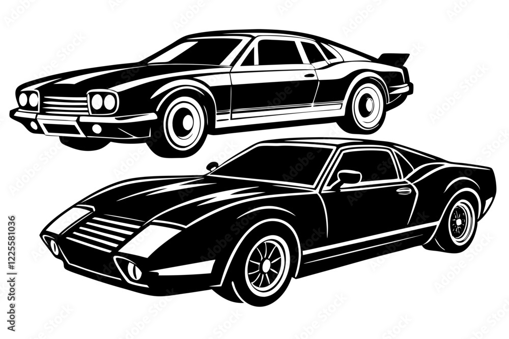 Naklejka premium illustration of a car
