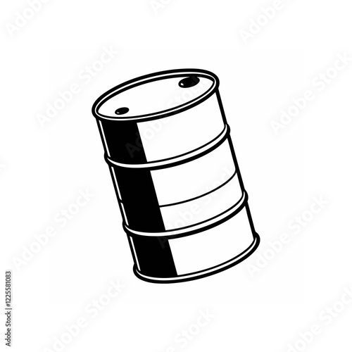 oil barrel icon isolated on white background 

 photo