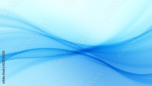 Abstract blue wave background Generative Ai.