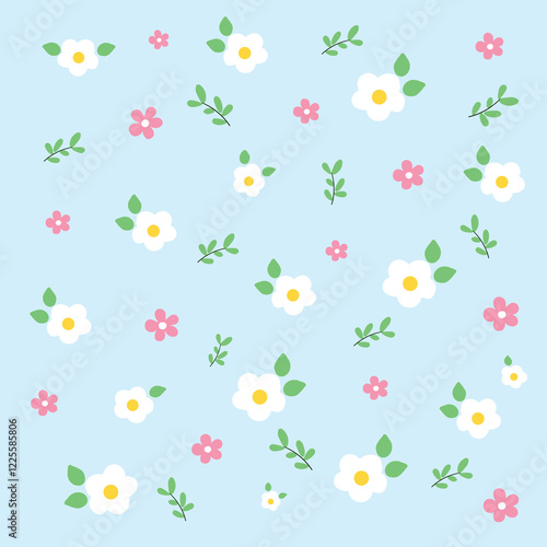 Background Flower Blue