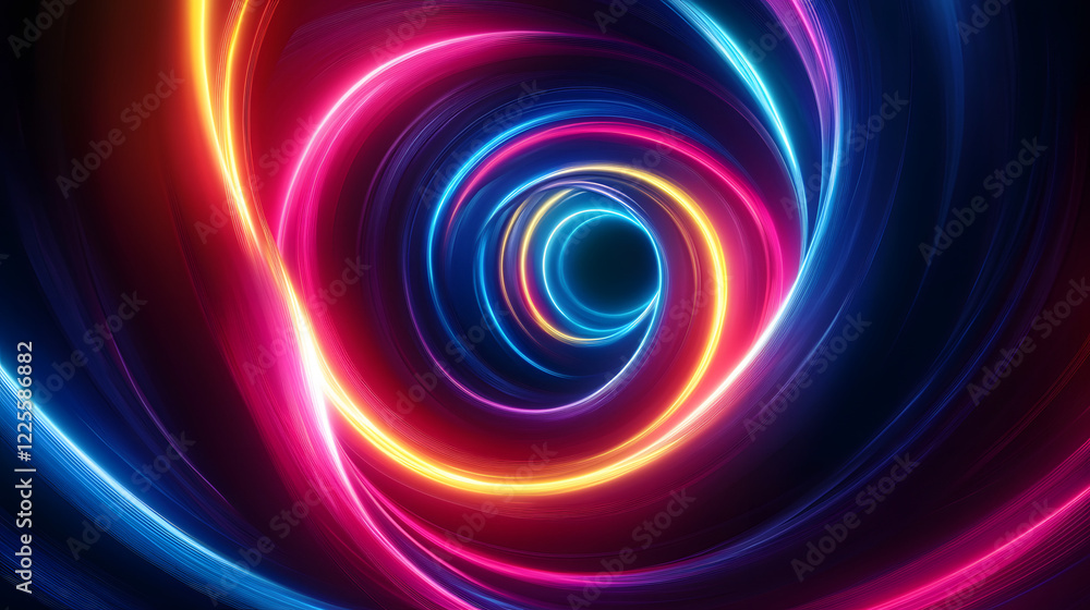 Colorful swirl elements with neon led illumination. Abstract futuristic background.
Colorful swirl elements with neon led illumination. Abstract futuristic background.