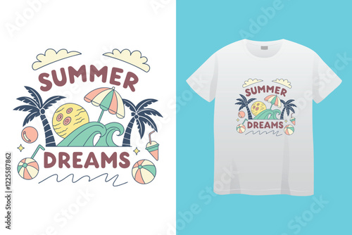 Summer t shirt design, World coconut day T shirt design vector.