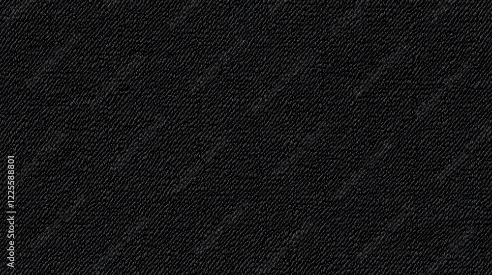 Fototapeta premium Subtle Black Wool Fabric Texture on Plain Background