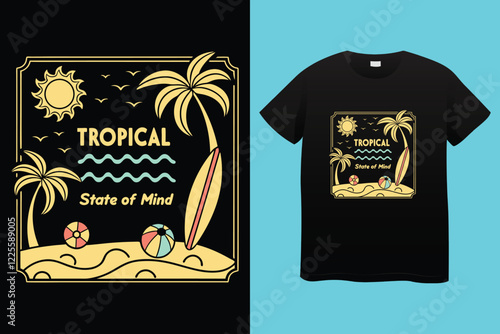 Summer t shirt design, World coconut day T shirt design vector.