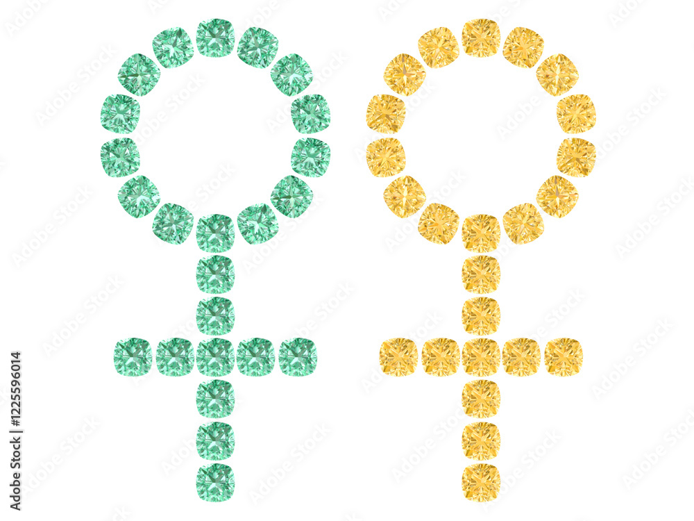Obraz premium Symbol gems