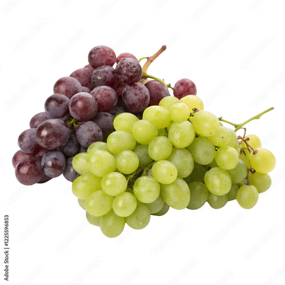 Bunch of Red and Green Grapes Isolated Trasnparent Background, Png Isolated, Trasnparent Background Bunch of Red and Green Grapes Isolated Trasnparent Background, Png Isolated, Trasnparent Background