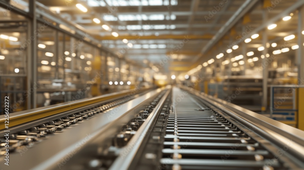 Factory conveyor belt system, industrial production line. Factory conveyor belt system, industrial production line.