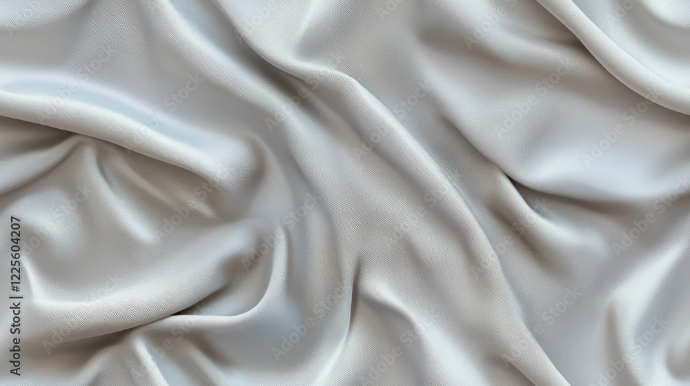 Obraz premium Light Grey Satin Fabric Texture Background for Abstract Designs
