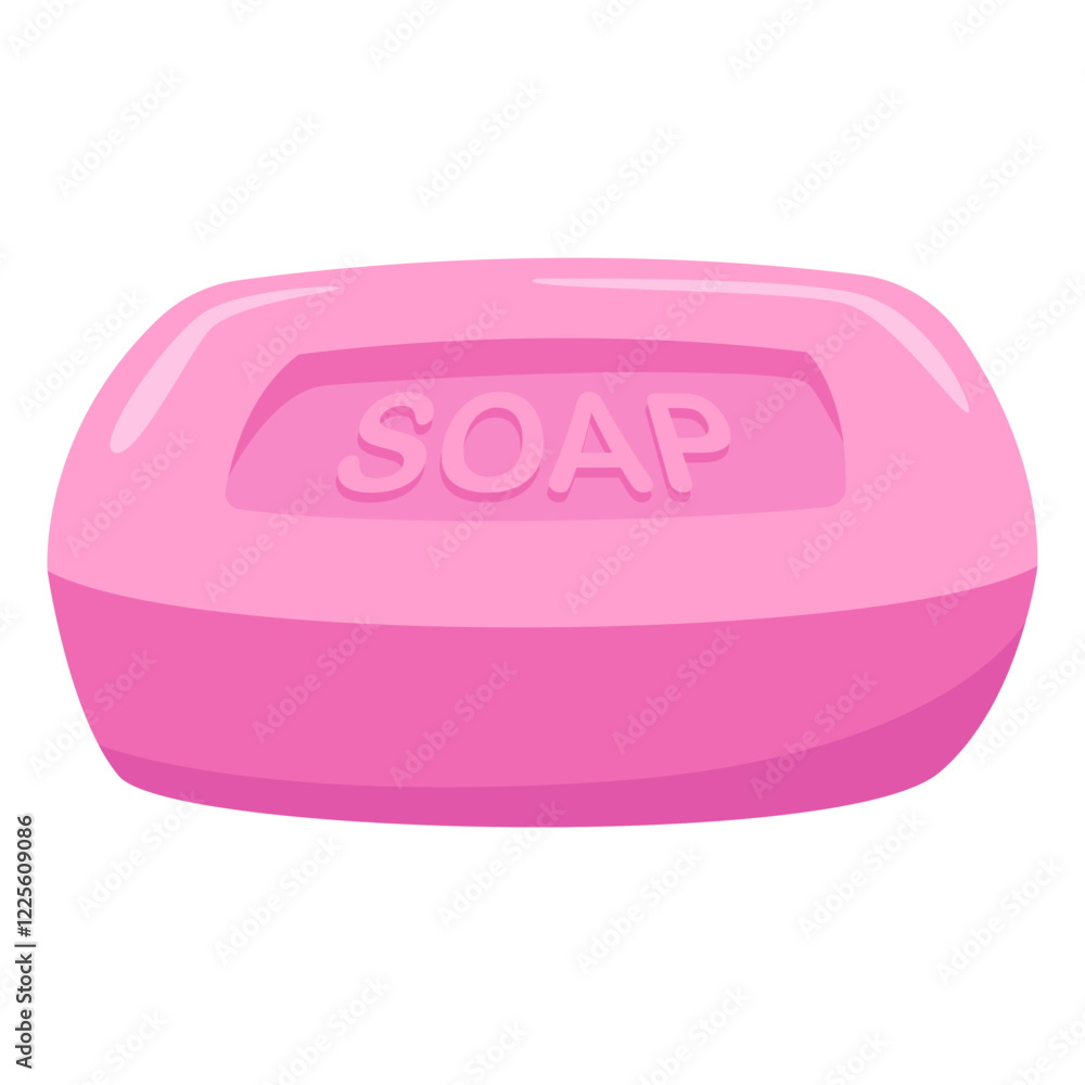 custom made wallpaper toronto digitalPink soap bar with SOAP word displayed, perfect for bathroom product advertisements, hygienerelated designs, and soap packaging visuals.