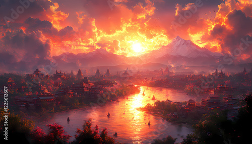 Discover a mythical kingdom of Shambhala hidden among towering mountains