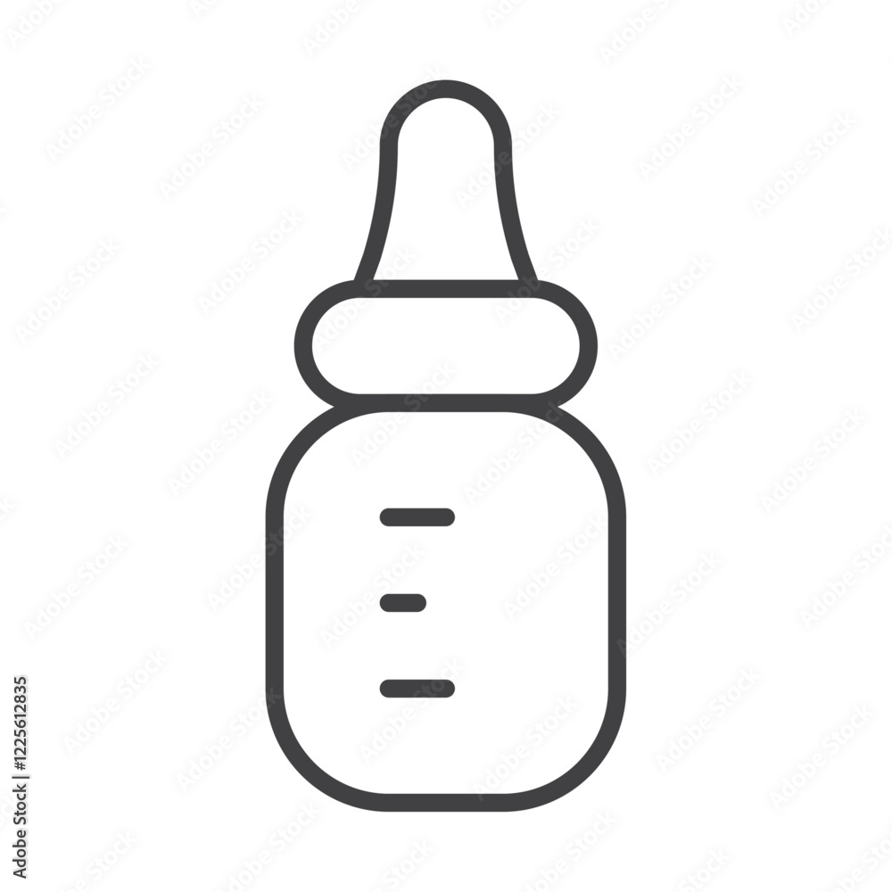 Baby bottle icon Vector logo set flat Baby bottle icon Vector logo set flat