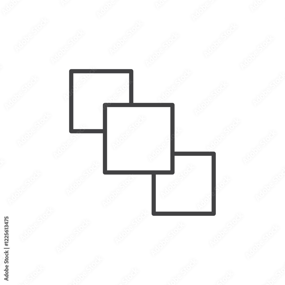 Bring to front icon Vector logo set flat Bring to front icon Vector logo set flat