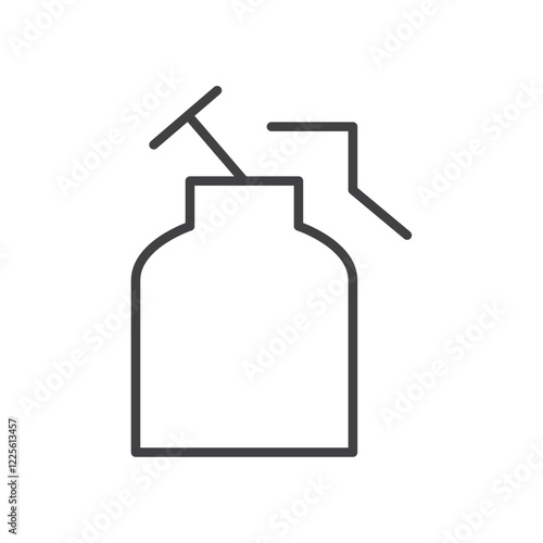 Breast pump icon Vector logo set flat