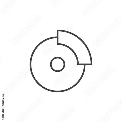 Brake pads icon Vector logo set flat