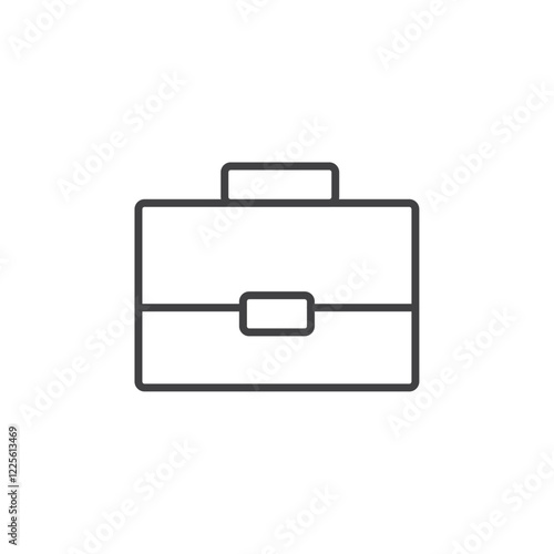 Briefcase icon Vector logo set flat