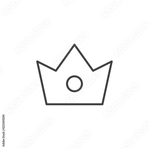 Crown icon Vector logo set flat