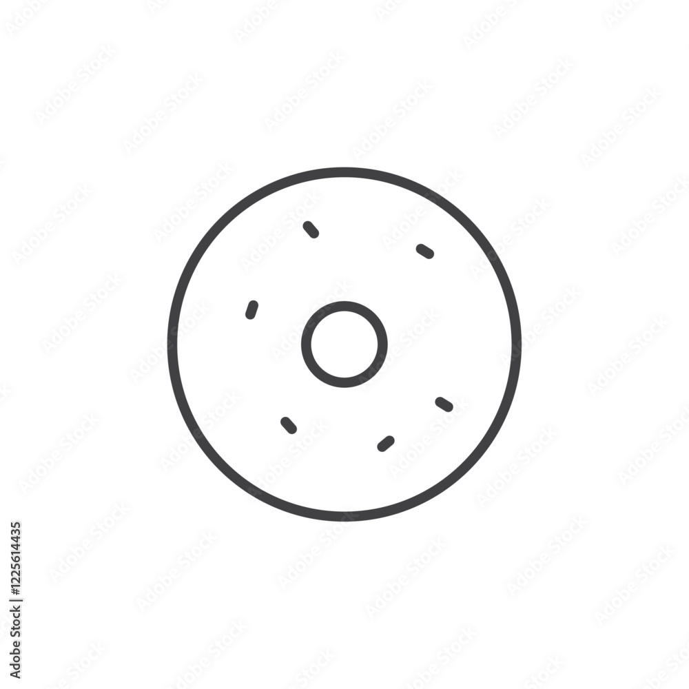 Donut icon Vector logo set flat Donut icon Vector logo set flat