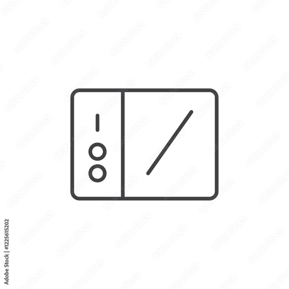 Hand pained plate icon Vector logo set flat Hand pained plate icon Vector logo set flat