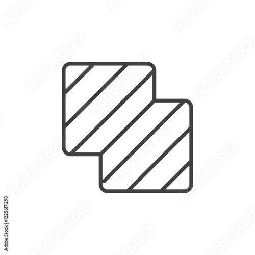 Union selection icon Vector logo set flat