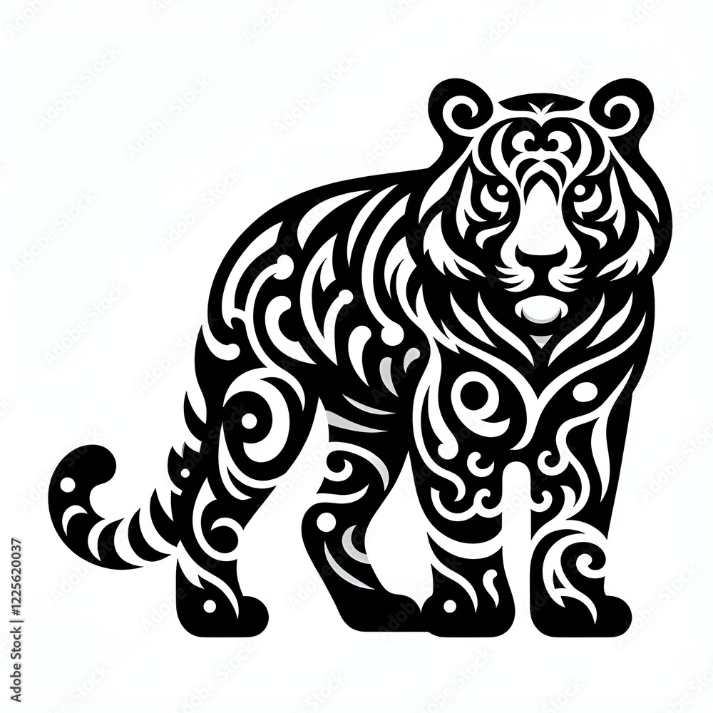 Obraz premium tiger illustration