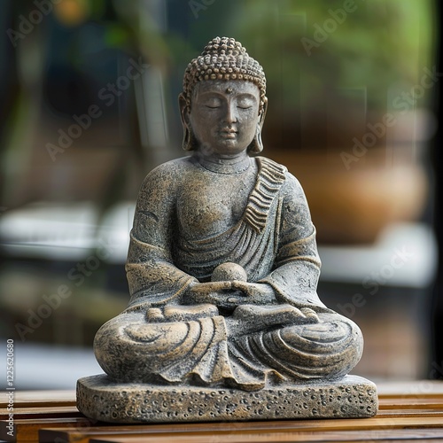 buddha statue in calm rest pose.Shakyamuni Buddha is a spiritual teacher, one of the three world religions. Given the name Siddhartha Gautama Siddhattha Gotama photo