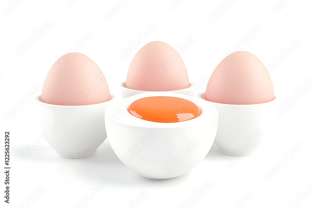 soft-boiled eggs in egg cups soft-boiled eggs in egg cups
