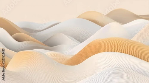 Abstract Wavy Patterns with Soft Color Gradients and Textures
