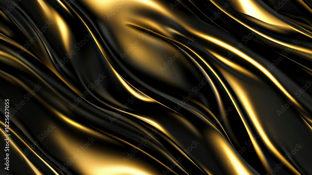 Fototapeta premium Elegant Champagne Gold Satin Fabric Texture Background