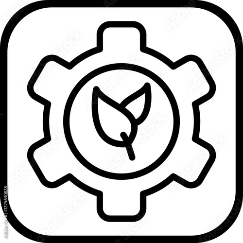 Gear vector icon style