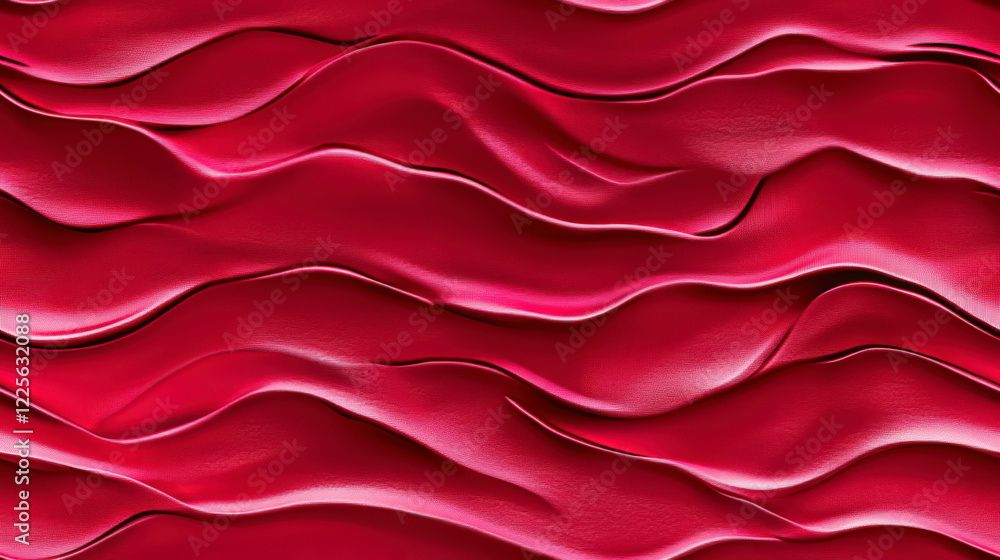 Vibrant Crimson Satin Texture - Seamless Plain Background Fabric Vibrant Crimson Satin Texture - Seamless Plain Background Fabric