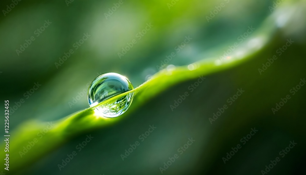 Dewdrop on Green Leaf Nature Photography Dewdrop on Green Leaf Nature Photography