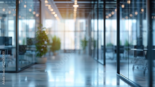 Wallpaper Mural Blurred hospital or office or clinical interior background, abstract photo with the blurred bokeh Torontodigital.ca