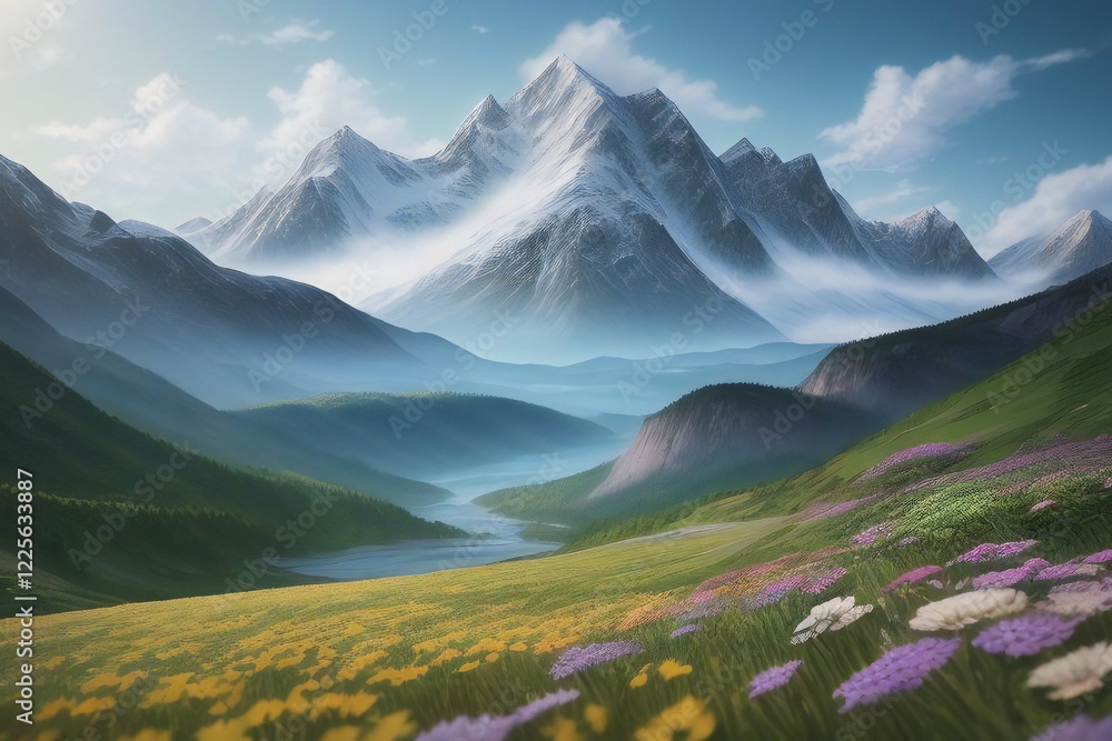 Fototapeta premium Mountain Background