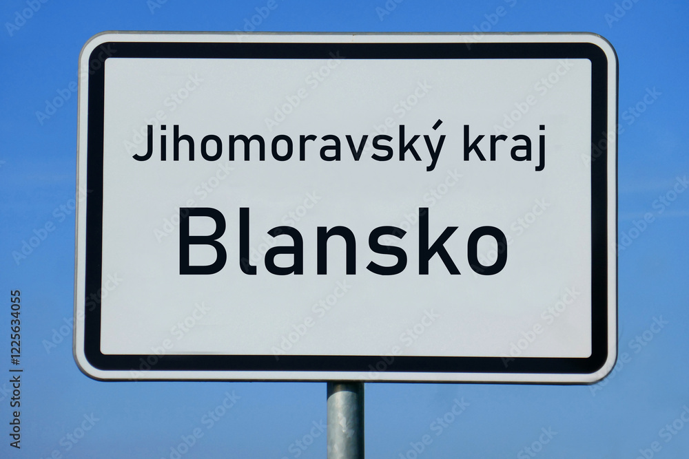 Ortsschild Jihomoravský kraj Blansko
Ortsschild Jihomoravský kraj Blansko