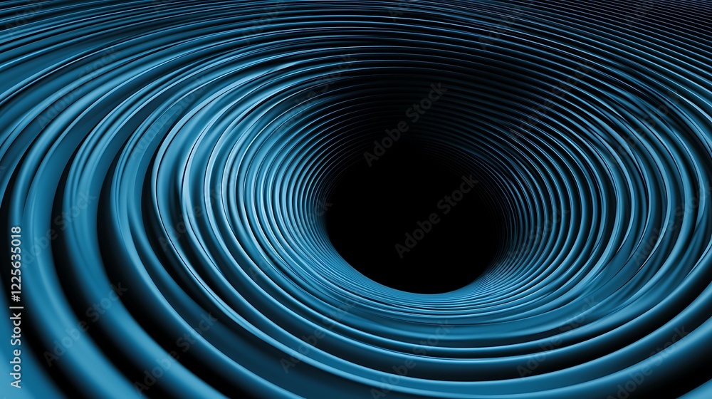 Abstract Blue Swirling Tunnel Design Image Abstract Blue Swirling Tunnel Design Image